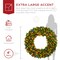 Best Choice Products Artificial Pre-Lit Fir Christmas Wreath Decoration w/ Multicolor Lights, Tips
